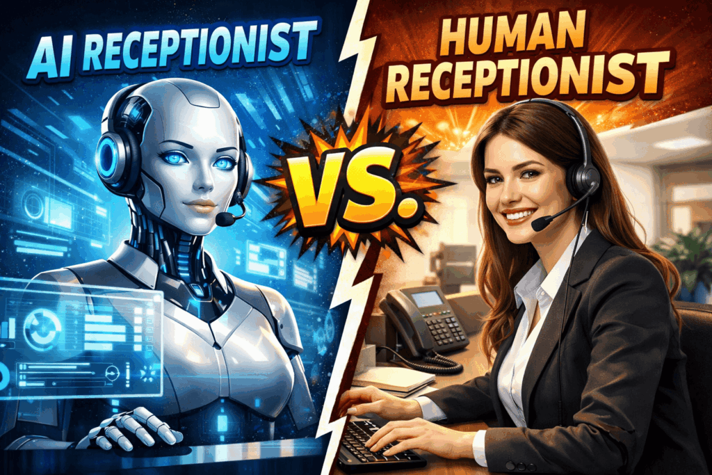 AI Receptionist vs Human Receptionist